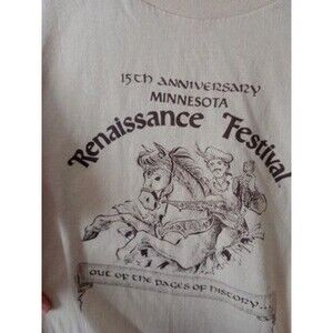Vtg 1986 Minnesota Renaissance Festival 15th Anniversary T-Shirt Size XL GUC